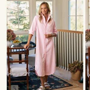 Frank & Eileen Rory Peach Linen Dress large